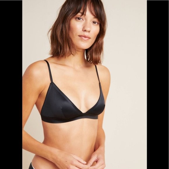 NEW Jason Wu Anthropologie Satin Triangle Bralette